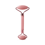 Rodillo facial de doble cabezal rosa